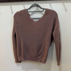 Love Tree Twist Back Sweater